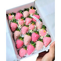 20pcs PINK UNICORN Chocolate Strawberries Gift Box